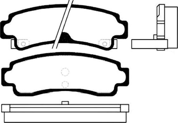 Kavo Parts BP-6550 - Гальмівні колодки, дискові гальма autozip.com.ua