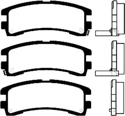 Kavo Parts BP-6553 - Гальмівні колодки, дискові гальма autozip.com.ua