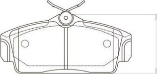 Kavo Parts BP-6535 - Гальмівні колодки, дискові гальма autozip.com.ua