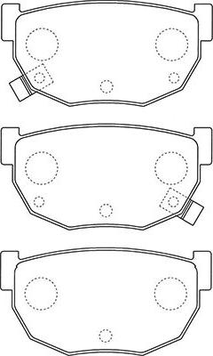 Kavo Parts BP-6609 - Гальмівні колодки, дискові гальма autozip.com.ua