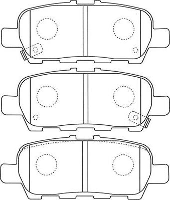 Kavo Parts BP-6605 - Гальмівні колодки, дискові гальма autozip.com.ua