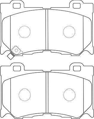 Kavo Parts BP-6606 - Гальмівні колодки, дискові гальма autozip.com.ua