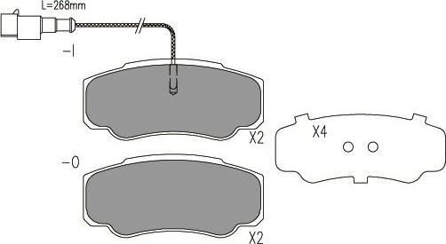 Kavo Parts BP-6613 - Гальмівні колодки, дискові гальма autozip.com.ua