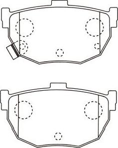 Kavo Parts BP-6617 - Гальмівні колодки, дискові гальма autozip.com.ua