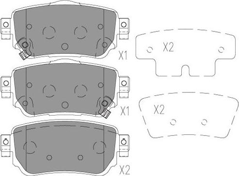 Kavo Parts BP-6634 - Гальмівні колодки, дискові гальма autozip.com.ua