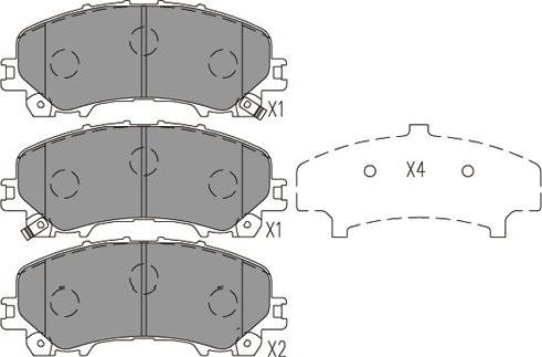 Kavo Parts BP-6636 - Гальмівні колодки, дискові гальма autozip.com.ua