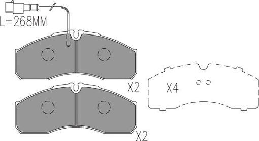 Kavo Parts BP-6630 - Гальмівні колодки, дискові гальма autozip.com.ua