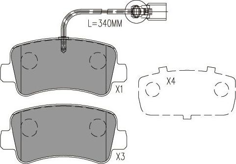 Kavo Parts BP-6629 - Гальмівні колодки, дискові гальма autozip.com.ua