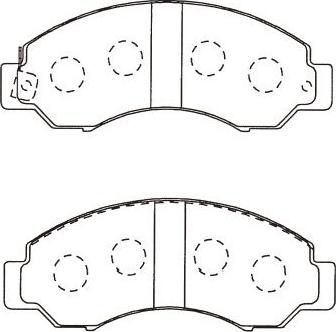 Kavo Parts BP-6624 - Гальмівні колодки, дискові гальма autozip.com.ua