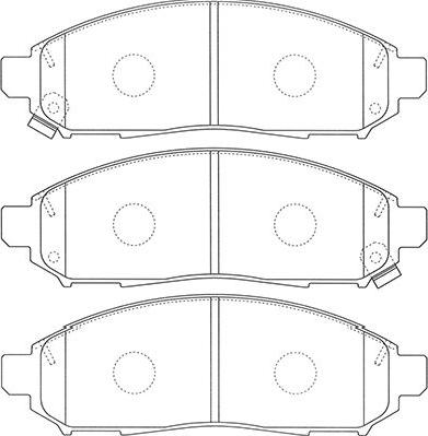 Kavo Parts BP-6620 - Гальмівні колодки, дискові гальма autozip.com.ua