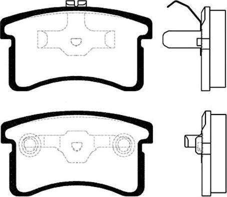 Magneti Marelli 363700203088 - Гальмівні колодки, дискові гальма autozip.com.ua