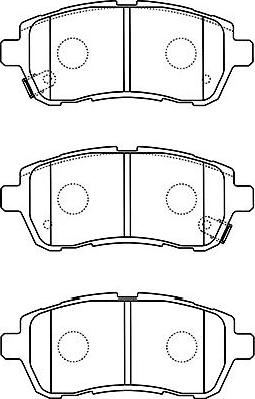 Kavo Parts BP-1519 - Гальмівні колодки, дискові гальма autozip.com.ua