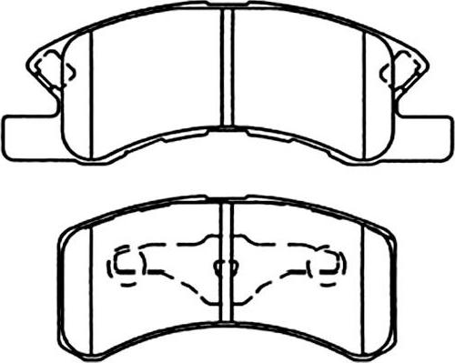 Kavo Parts BP-1514 - Гальмівні колодки, дискові гальма autozip.com.ua