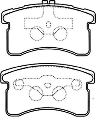Kavo Parts BP-1516 - Гальмівні колодки, дискові гальма autozip.com.ua