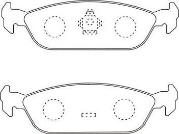 Kavo Parts BP-1511 - Гальмівні колодки, дискові гальма autozip.com.ua