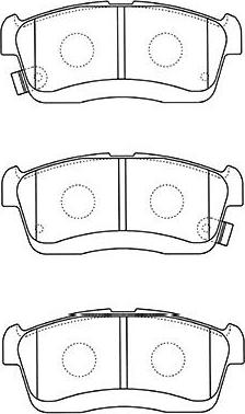 Kavo Parts BP-1518 - Гальмівні колодки, дискові гальма autozip.com.ua