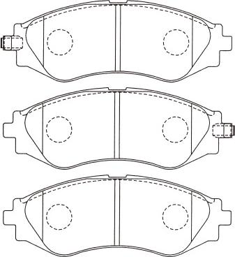 Kavo Parts BP-1003 - Гальмівні колодки, дискові гальма autozip.com.ua