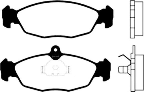 Kavo Parts BP-1002 - Гальмівні колодки, дискові гальма autozip.com.ua