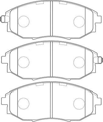 Kavo Parts BP-1014 - Гальмівні колодки, дискові гальма autozip.com.ua