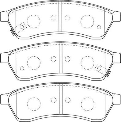 Kavo Parts BP-1015 - Гальмівні колодки, дискові гальма autozip.com.ua