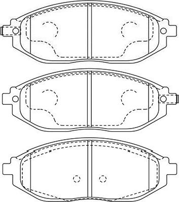 Kavo Parts BP-1016 - Гальмівні колодки, дискові гальма autozip.com.ua