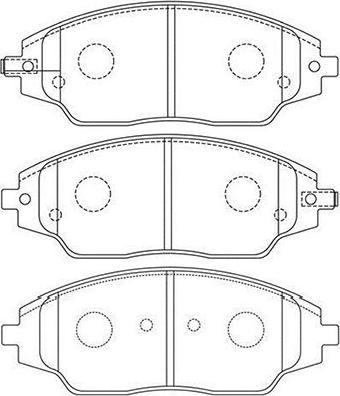 Kavo Parts BP-1018 - Гальмівні колодки, дискові гальма autozip.com.ua