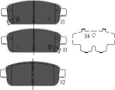 Kavo Parts BP-1022 - Гальмівні колодки, дискові гальма autozip.com.ua