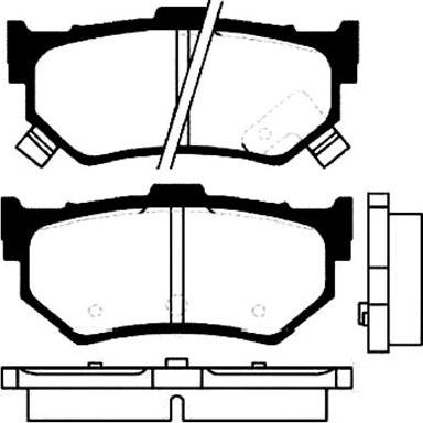 Suzuki 5580064810000 - Гальмівні колодки, дискові гальма autozip.com.ua