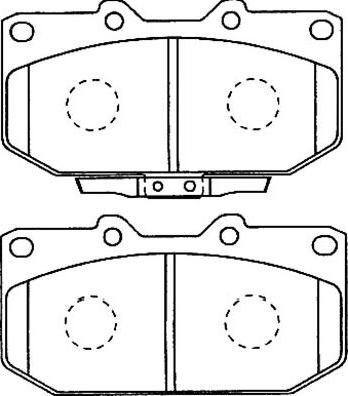 Kavo Parts BP-8016 - Гальмівні колодки, дискові гальма autozip.com.ua