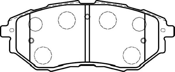 Kavo Parts BP-8020 - Гальмівні колодки, дискові гальма autozip.com.ua