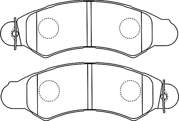 Kavo Parts BP-8022 - Гальмівні колодки, дискові гальма autozip.com.ua