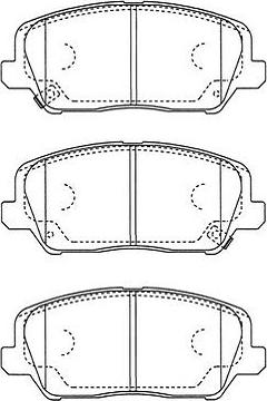 Kavo Parts BP-3049 - Гальмівні колодки, дискові гальма autozip.com.ua