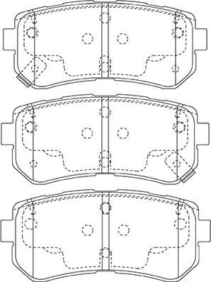 Kavo Parts BP-3046 - Гальмівні колодки, дискові гальма autozip.com.ua