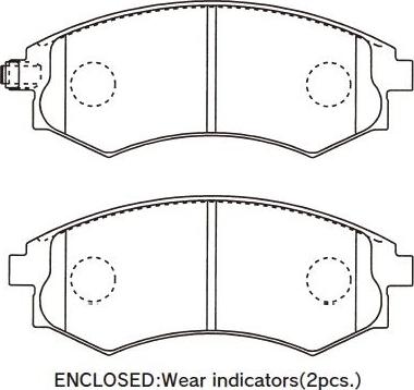 Kavo Parts KBP-3044 - Гальмівні колодки, дискові гальма autozip.com.ua