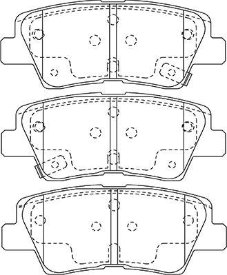 Kavo Parts BP-3048 - Гальмівні колодки, дискові гальма autozip.com.ua