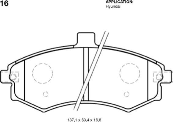 Kavo Parts BP-3016 - Гальмівні колодки, дискові гальма autozip.com.ua