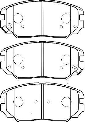 Kavo Parts BP-3029 - Гальмівні колодки, дискові гальма autozip.com.ua