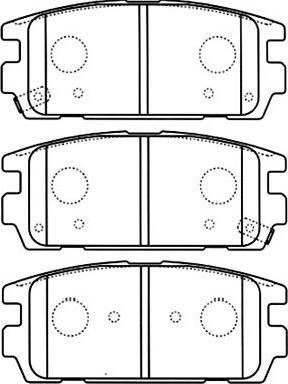 Kavo Parts BP-3022 - Гальмівні колодки, дискові гальма autozip.com.ua