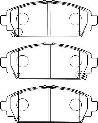 Kavo Parts BP-2046 - Гальмівні колодки, дискові гальма autozip.com.ua