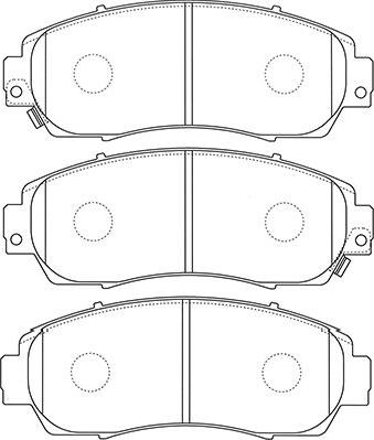 Kavo Parts BP-2059 - Гальмівні колодки, дискові гальма autozip.com.ua