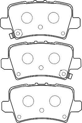 Kavo Parts BP-2051 - Гальмівні колодки, дискові гальма autozip.com.ua