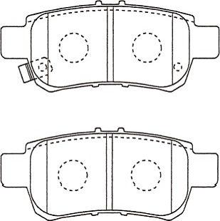 Kavo Parts BP-2064 - Гальмівні колодки, дискові гальма autozip.com.ua