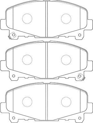 Kavo Parts BP-2060 - Гальмівні колодки, дискові гальма autozip.com.ua