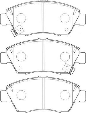 Kavo Parts BP-2061 - Гальмівні колодки, дискові гальма autozip.com.ua