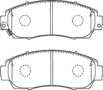 Kavo Parts BP-2068 - Гальмівні колодки, дискові гальма autozip.com.ua