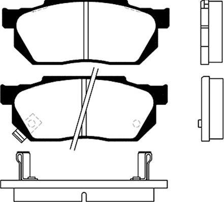 Kavo Parts BP-2001 - Гальмівні колодки, дискові гальма autozip.com.ua