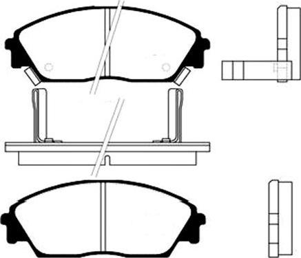 Kavo Parts BP-2011 - Гальмівні колодки, дискові гальма autozip.com.ua