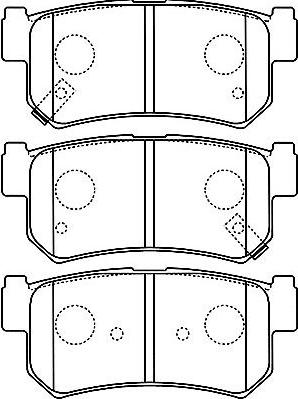 Kavo Parts BP-7503 - Гальмівні колодки, дискові гальма autozip.com.ua