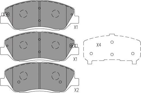 Kavo Parts BP-7507 - Гальмівні колодки, дискові гальма autozip.com.ua