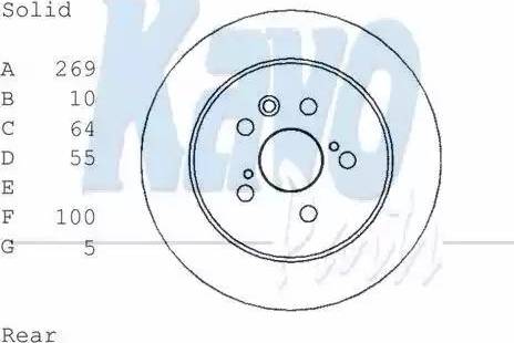 Kavo Parts BR-9446 - Гальмівний диск autozip.com.ua